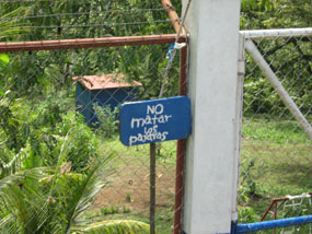 sign promoting environmental stewardsiip