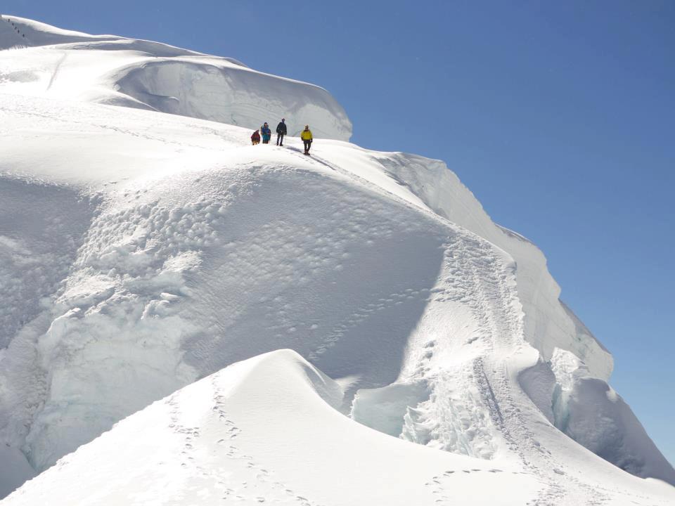 Descending Nevado Pisco (5,752 m), Cordillera Blanca, Peru, June 2012